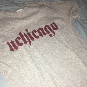 University of Chicago Gray Short- Sleeved T-Shirt
